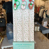 SWIG - Christmas Crew Straw Topper Set-140 Gifts + Home-SWIG-July & June Women's Fashion Boutique Located in San Antonio, Texas