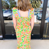 THML - Floral Sunshine Midi Dress-500 Midi-THML-July & June Women's Fashion Boutique Located in San Antonio, Texas