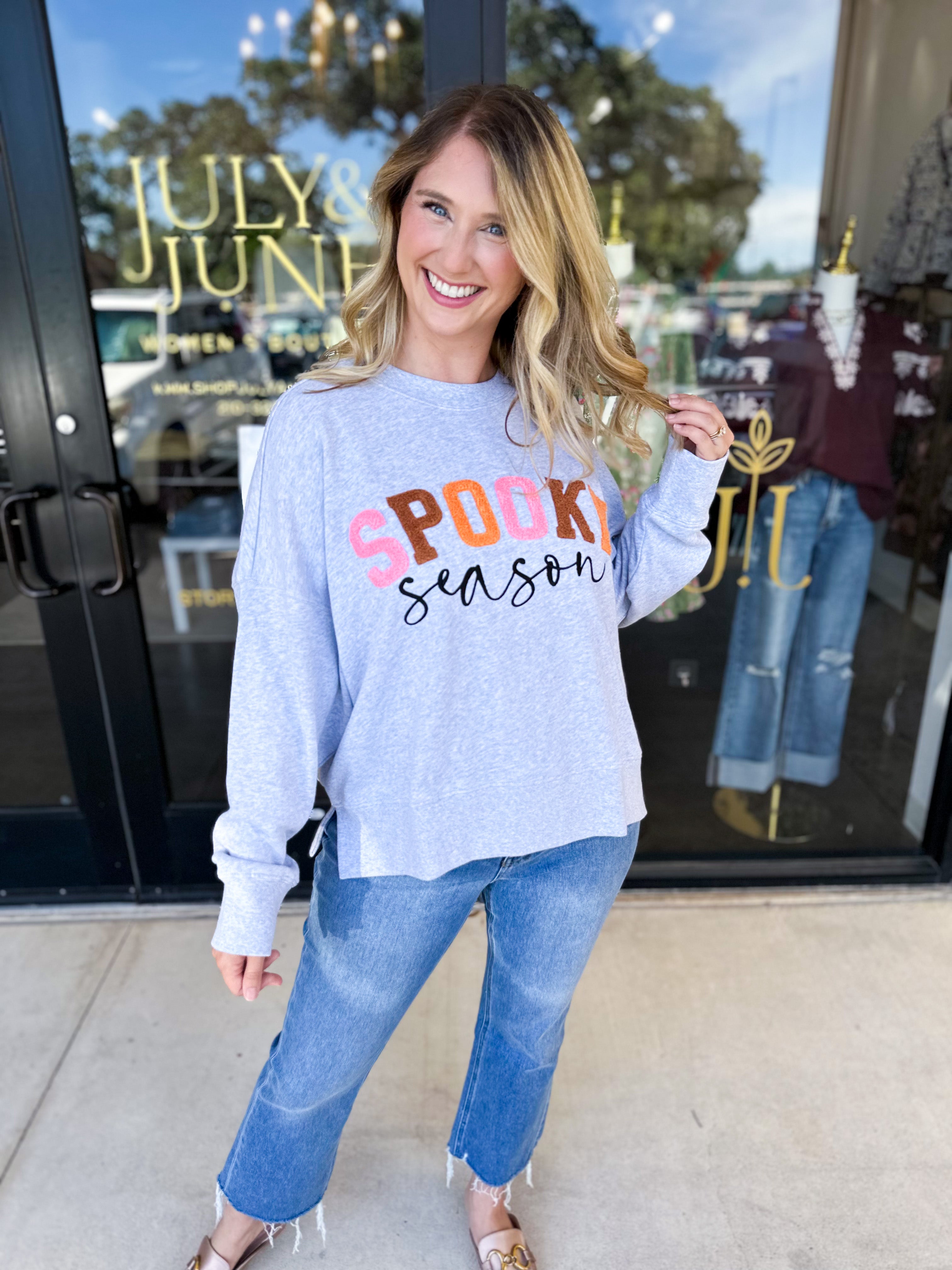 Spooky Season Pullover-210 Casual Blouses-SHIRALEAH-July & June Women's Fashion Boutique Located in San Antonio, Texas