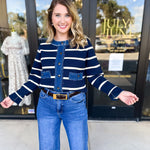 Denim Dreams Cardigan-230 Sweaters/Cardis-ENTRO-July & June Women's Fashion Boutique Located in San Antonio, Texas