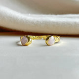Misty Cuff Pink Quartz Bracelet - Easton Elle-110 Jewelry & Hair-Easton Elle-July & June Women's Fashion Boutique Located in San Antonio, Texas