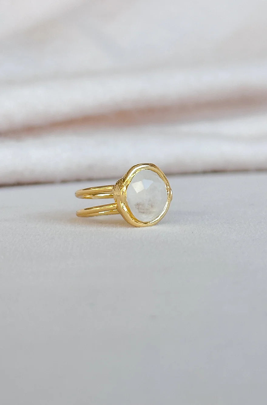 Easton Elle - Single Ring - Crystal Clear-110 Jewelry & Hair-Easton Elle-July & June Women's Fashion Boutique Located in San Antonio, Texas