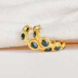 Easton Elle - Paradise Pearl Hoop Earrings - Black-110 Jewelry & Hair-Easton Elle-July & June Women's Fashion Boutique Located in San Antonio, Texas