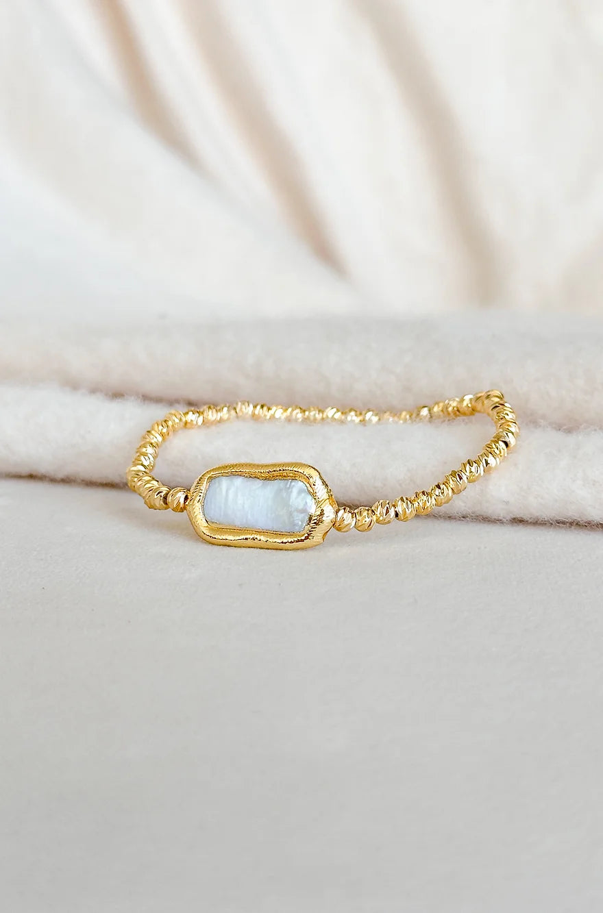 Stretchy Beam Pearl Bracelet - Easton Elle-110 Jewelry & Hair-Easton Elle-July & June Women's Fashion Boutique Located in San Antonio, Texas