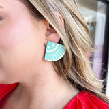 Sunshine Tienda -Seafoam Tile Earrings-110 Jewelry & Hair-Sunshine Tienda-July & June Women's Fashion Boutique Located in San Antonio, Texas