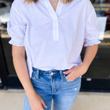 The Selly Blouse - Ivory-200 Fashion Blouses-PINCH-July & June Women's Fashion Boutique Located in San Antonio, Texas