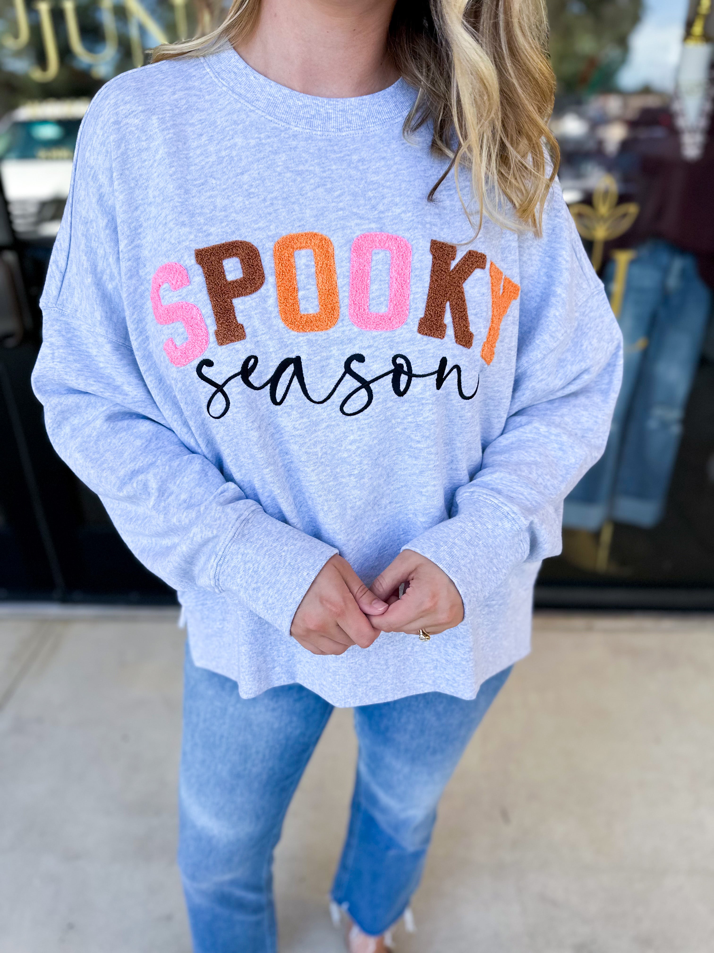 Spooky Season Pullover-210 Casual Blouses-SHIRALEAH-July & June Women's Fashion Boutique Located in San Antonio, Texas