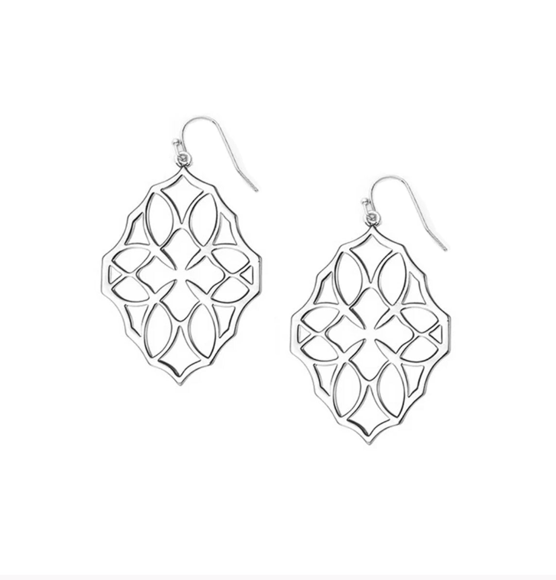 Natalie Wood - Believer Small Drop Earrings in Silver-110 Jewelry & Hair-Natalie Wood-July & June Women's Fashion Boutique Located in San Antonio, Texas