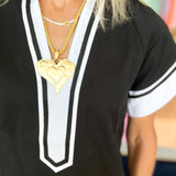Rope Heart Necklace-110 Jewelry & Hair-HART DESIGNS-July & June Women's Fashion Boutique Located in San Antonio, Texas