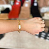 Stretchy Beam Pearl Bracelet - Easton Elle-110 Jewelry & Hair-Easton Elle-July & June Women's Fashion Boutique Located in San Antonio, Texas