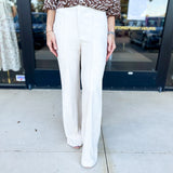 Cream Suede Trousers-400 Pants-FATE-July & June Women's Fashion Boutique Located in San Antonio, Texas