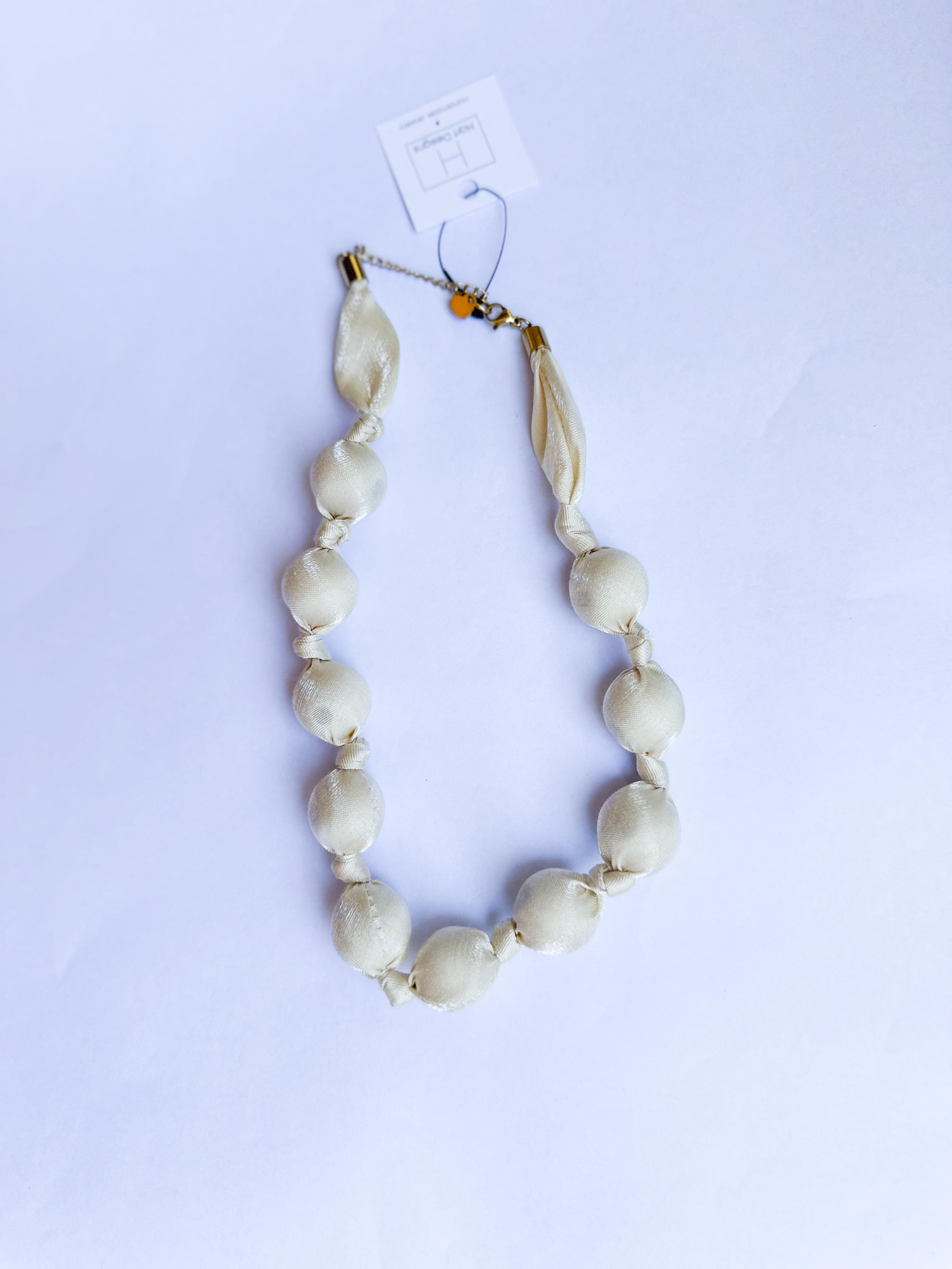 Bubble Necklace - Cream-110 Jewelry & Hair-HART DESIGNS-July & June Women's Fashion Boutique Located in San Antonio, Texas