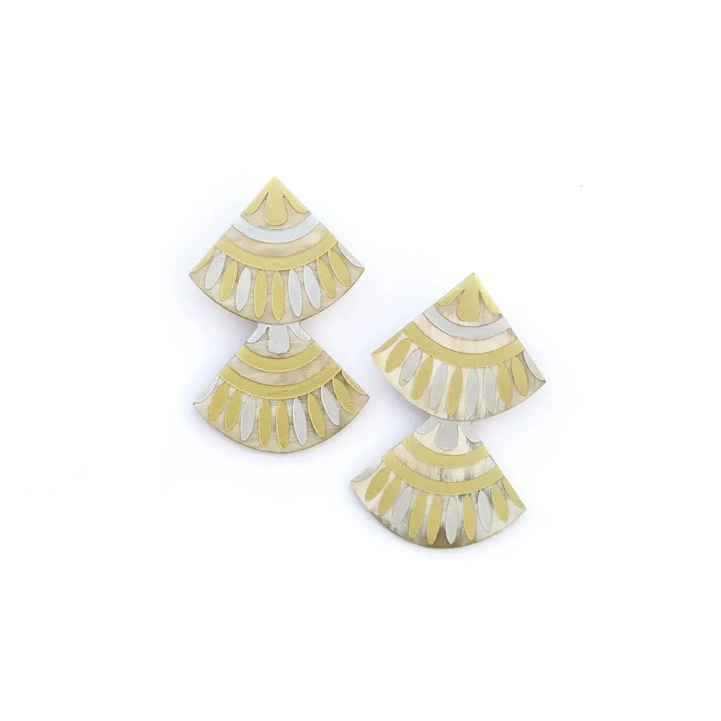 Sunshine Tienda - Metallic Double Tile-110 Jewelry & Hair-Sunshine Tienda-July & June Women's Fashion Boutique Located in San Antonio, Texas