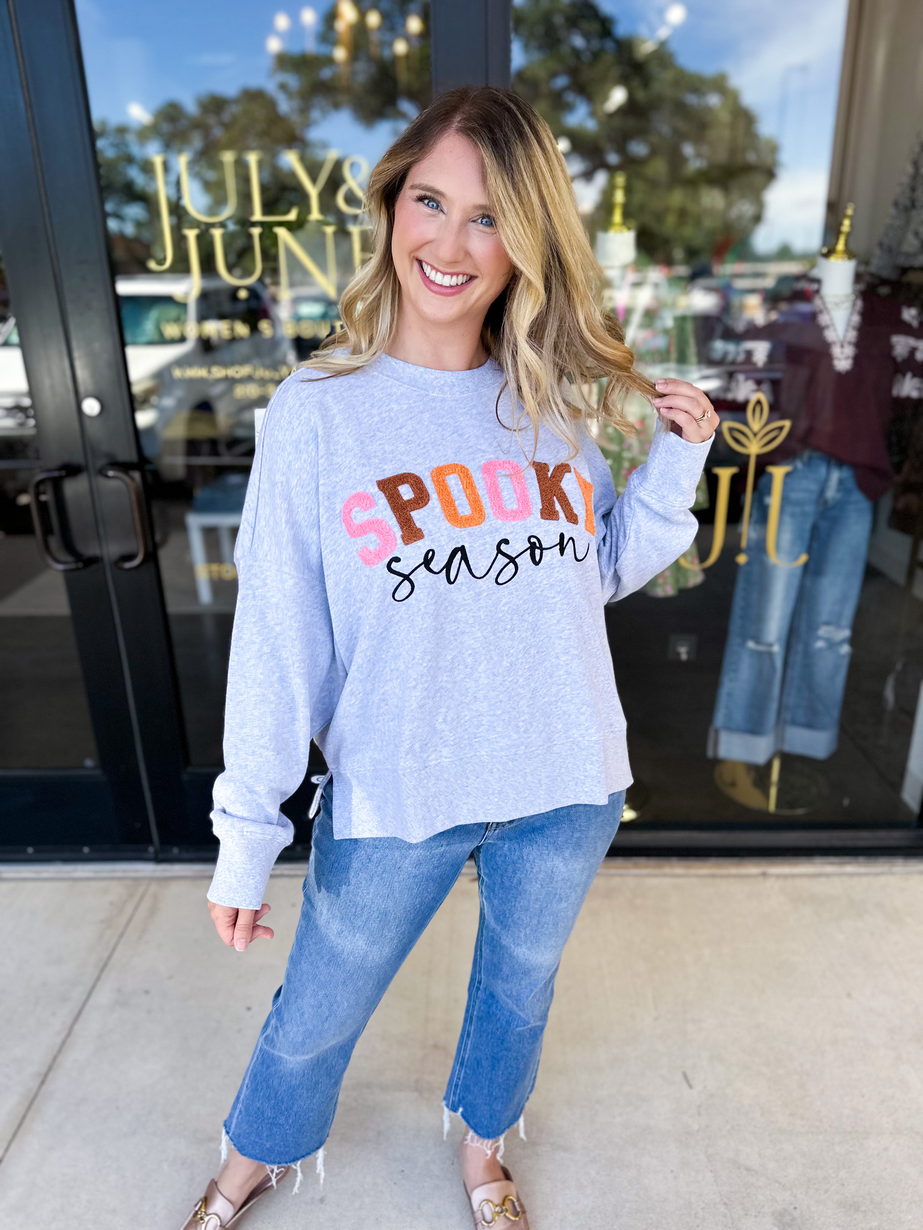 Spooky Season Pullover-210 Casual Blouses-SHIRALEAH-July & June Women's Fashion Boutique Located in San Antonio, Texas