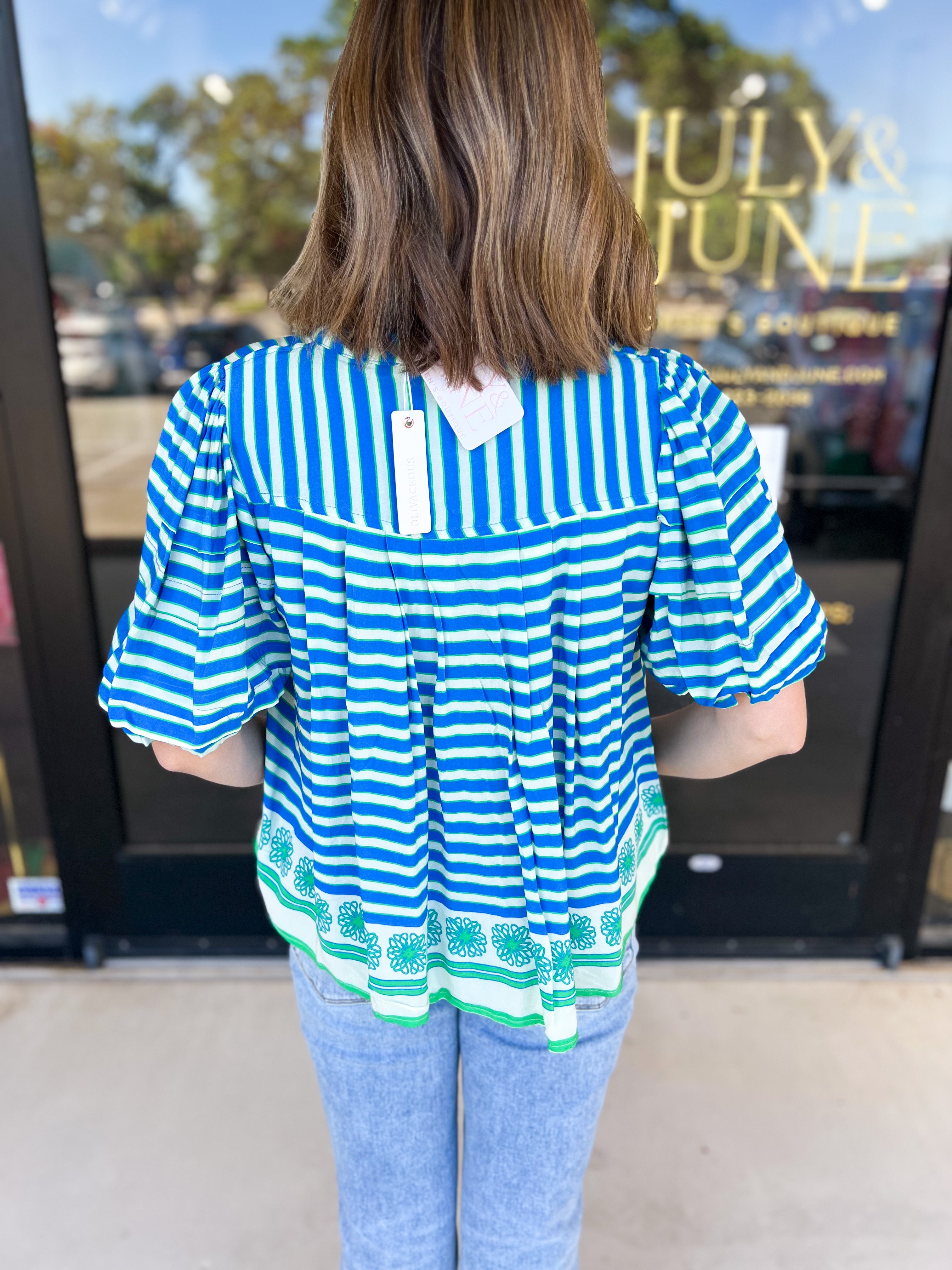 The Ellie Blouse-200 Fashion Blouses-OLIVACEOUS-July & June Women's Fashion Boutique Located in San Antonio, Texas