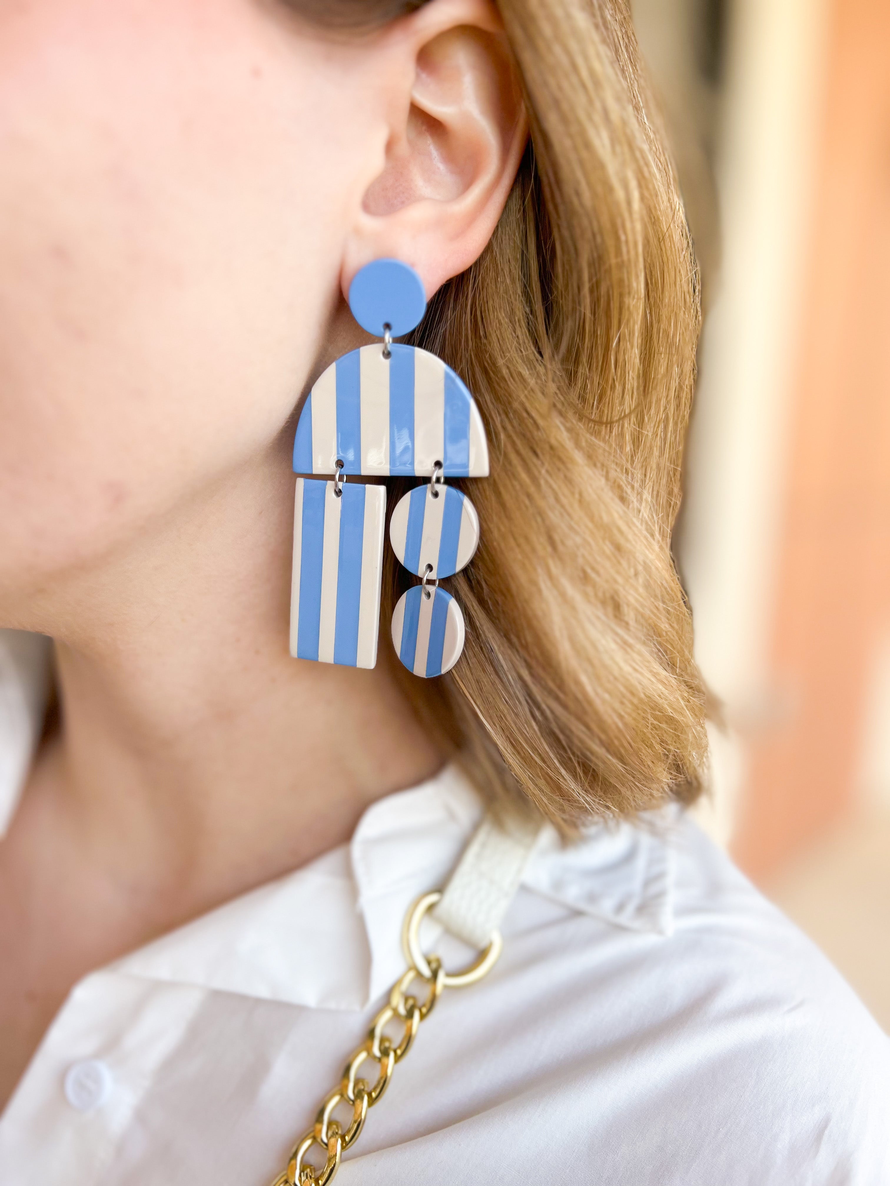 Sunshine Tienda - Blue Tide Mobile Earrings-110 Jewelry & Hair-Sunshine Tienda-July & June Women's Fashion Boutique Located in San Antonio, Texas