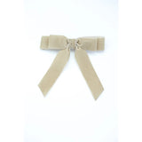 Short Bow Barrette - Sand-130 ACCESSORIES-Grace & Grandeur-July & June Women's Fashion Boutique Located in San Antonio, Texas