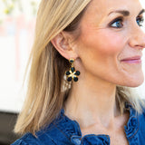 Easton Elle - Black Flower Earrings-110 Jewelry & Hair-Easton Elle-July & June Women's Fashion Boutique Located in San Antonio, Texas