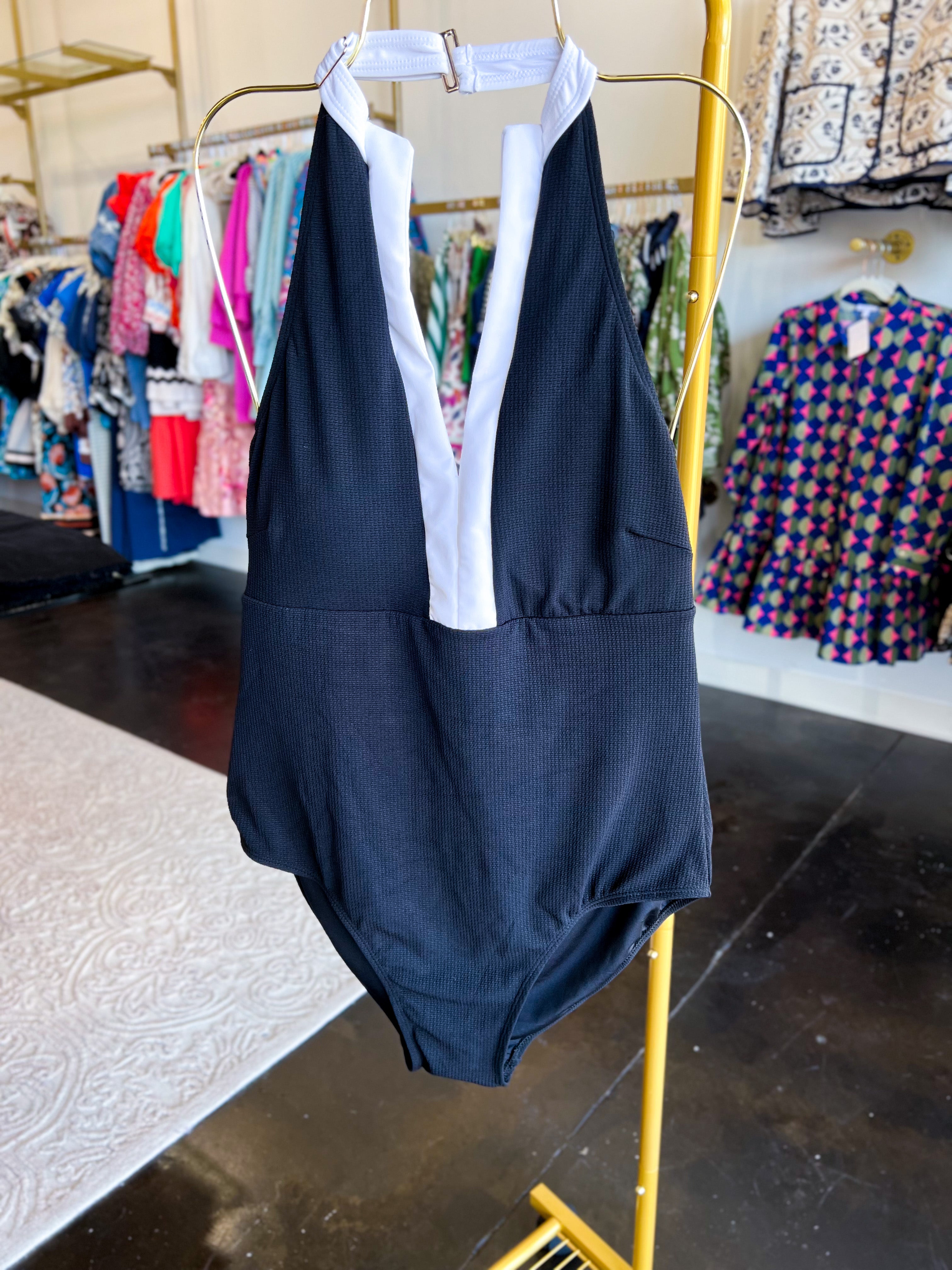 Mary Square - Black Collins Swimsuit - FINAL SALE-300 Athleisure/Lounge-MARY SQUARE-July & June Women's Fashion Boutique Located in San Antonio, Texas