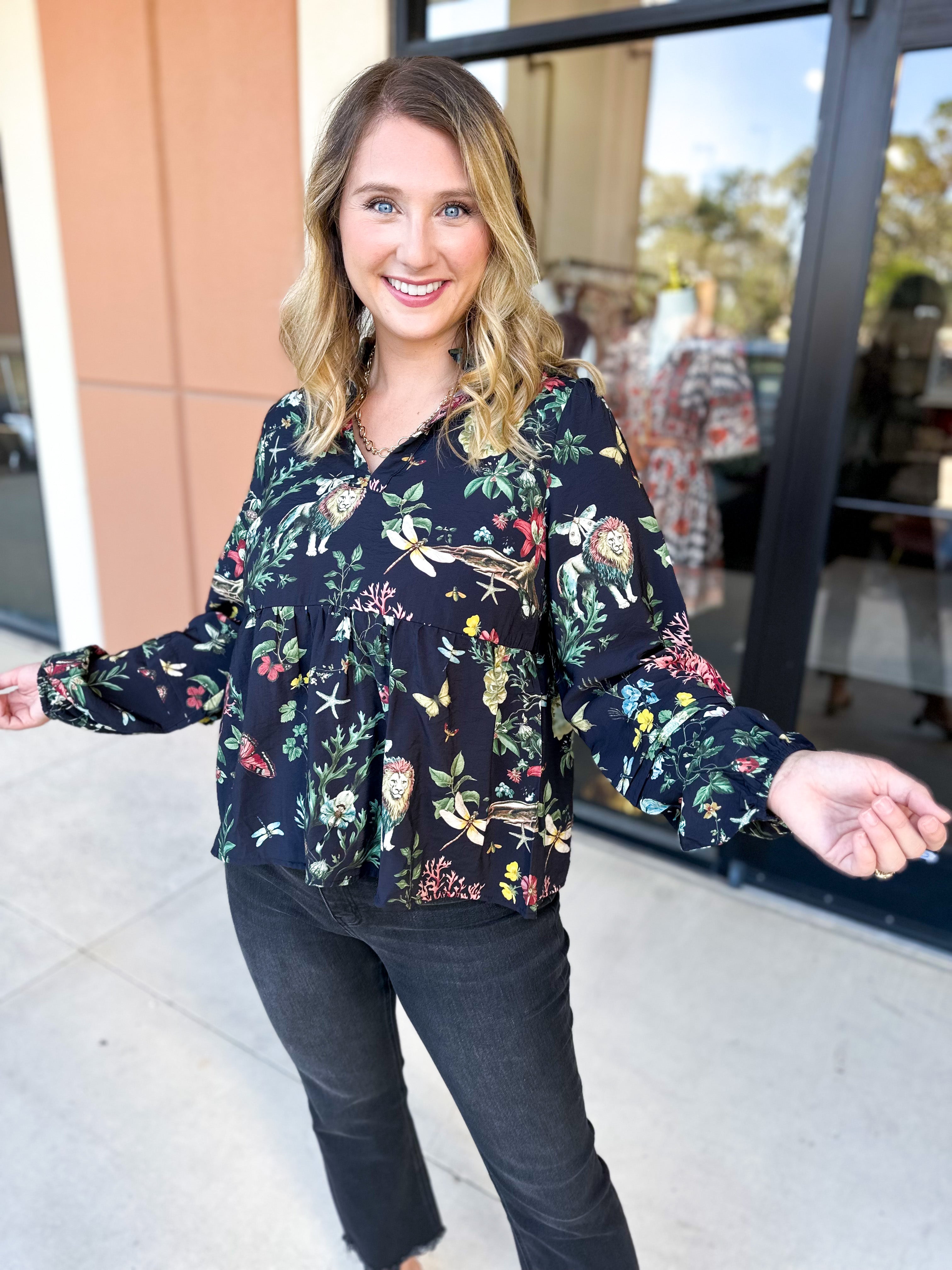 Full of Wonder Blouse-200 Fashion Blouses-FATE-July & June Women's Fashion Boutique Located in San Antonio, Texas