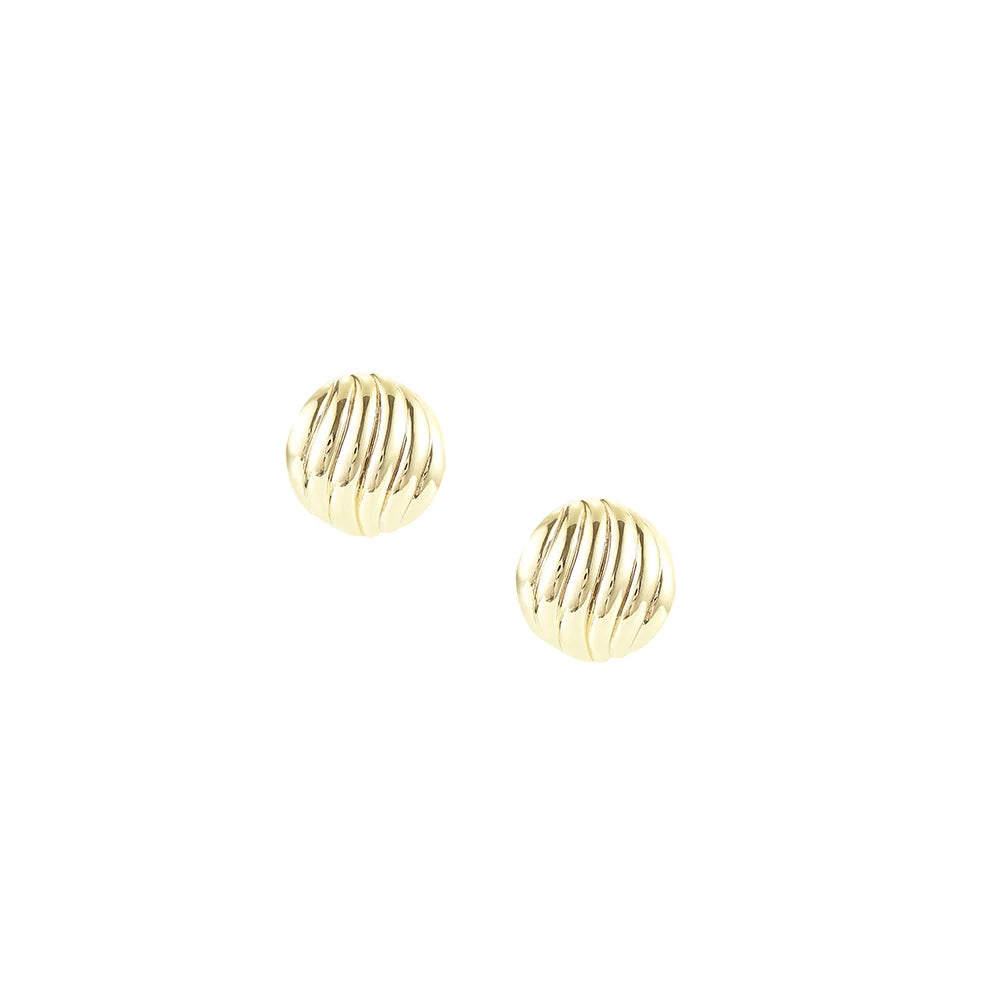 Natalie Wood - Eclipse Ball Stud Earrings Gold-110 Jewelry & Hair-Natalie Wood-July & June Women's Fashion Boutique Located in San Antonio, Texas