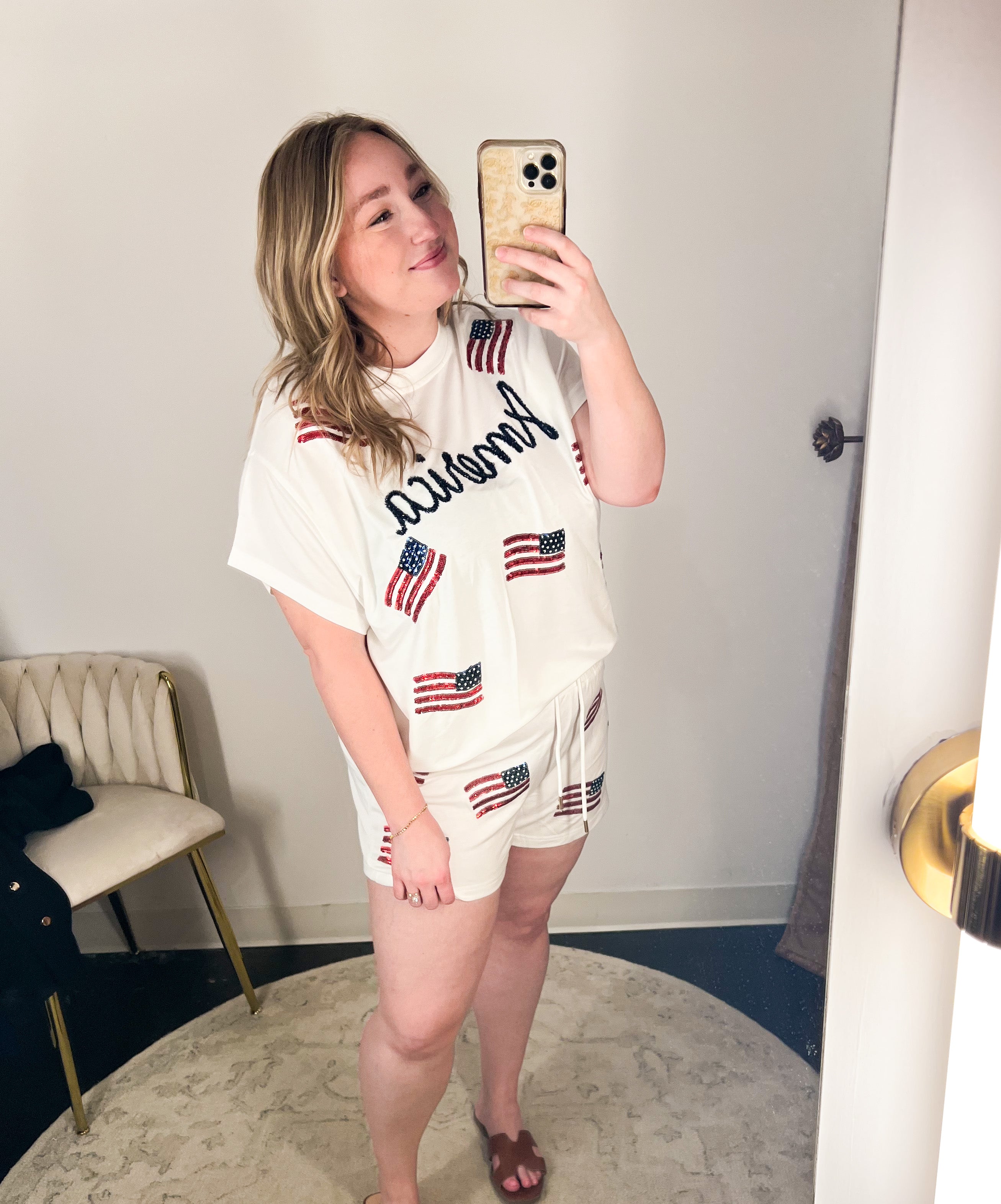 Mary Square - USA Lounge Set-300 Athleisure/Lounge-MARY SQUARE-July & June Women's Fashion Boutique Located in San Antonio, Texas