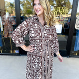 The Wrenlee Wrap Midi Dress - Chocolate Brown-500 Midi-POLOGRAM-July & June Women's Fashion Boutique Located in San Antonio, Texas