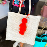 Maria Victoria - Glimmer Pearl Tote Bag Large-130 Accessories-MARIA VICTORIA-July & June Women's Fashion Boutique Located in San Antonio, Texas