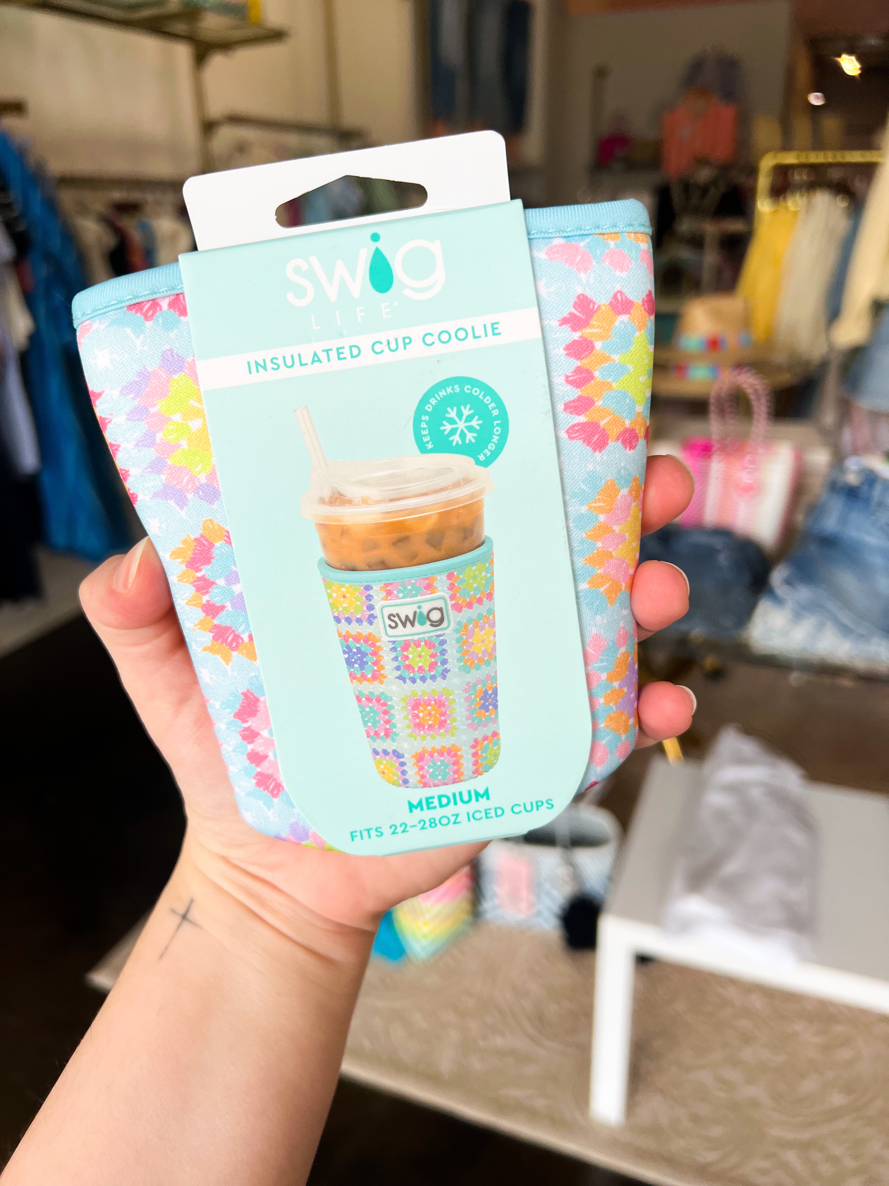 SWIG - Close Knit Iced Cup Coolie - Medium-140 Gifts + Home-SWIG-July & June Women's Fashion Boutique Located in San Antonio, Texas