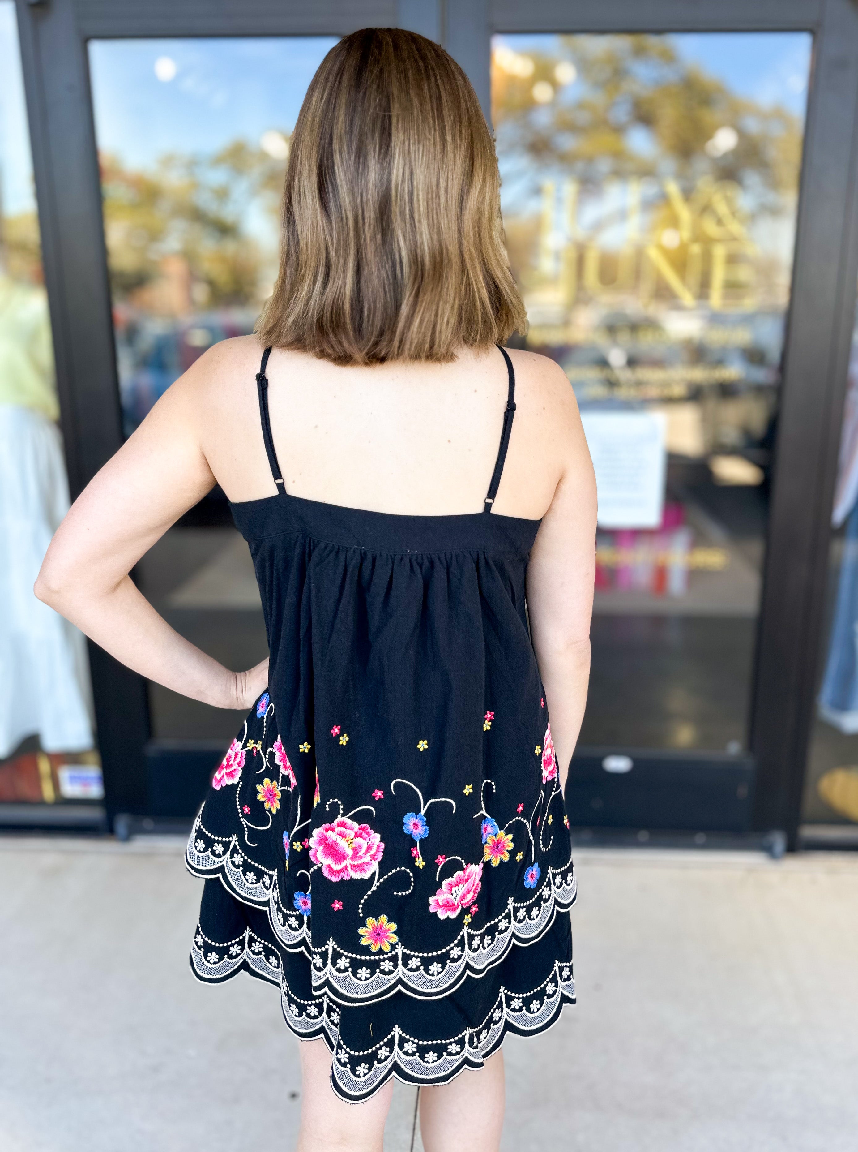 Fiesta Night Halter Mini Dress-510 Mini-ANDREE BY UNIT-July & June Women's Fashion Boutique Located in San Antonio, Texas