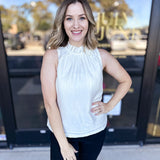 High Neck Tank-200 Fashion Blouses-PINCH-July & June Women's Fashion Boutique Located in San Antonio, Texas