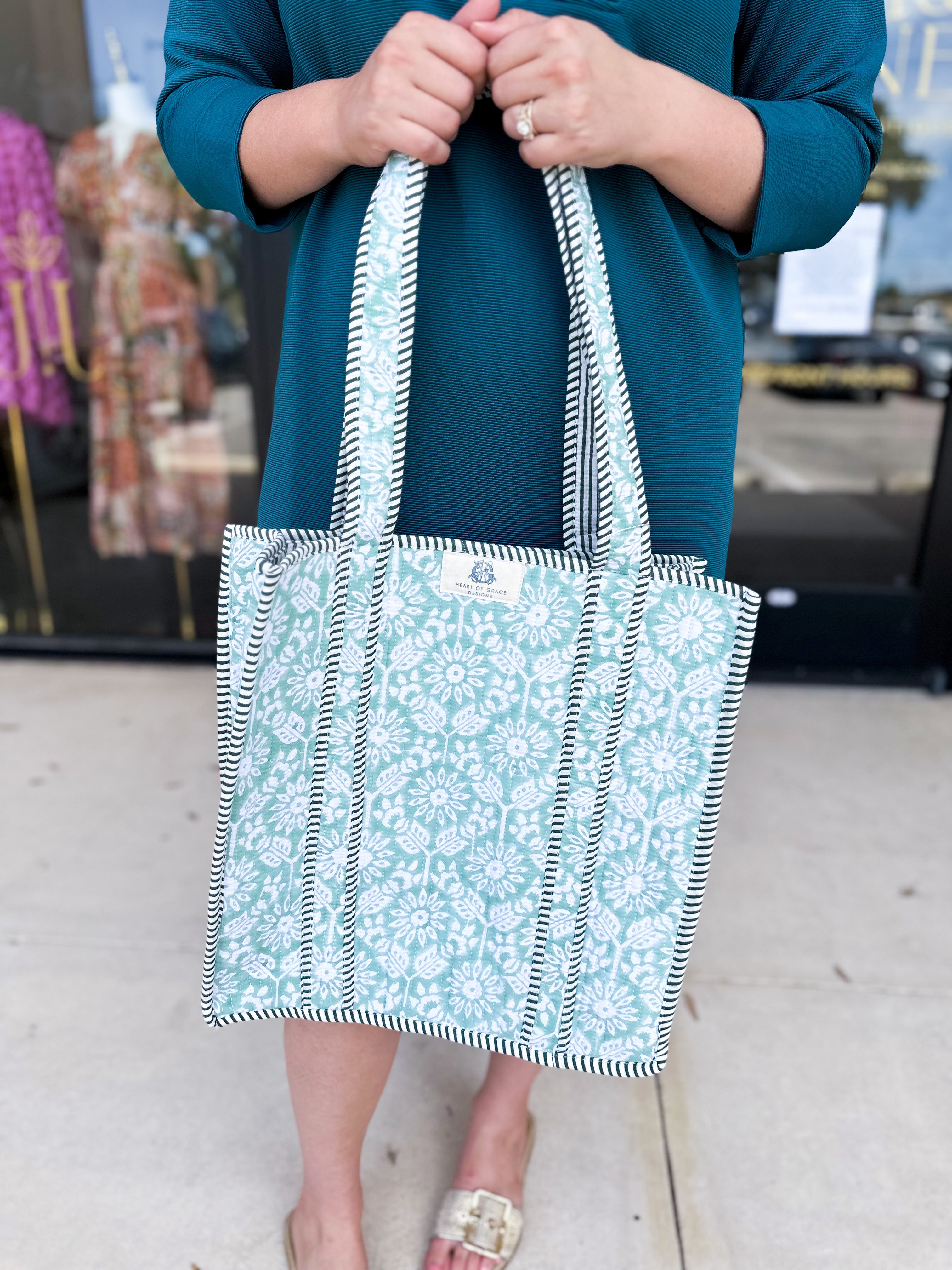 Georgia Quilted Tote Bag-130 ACCESSORIES-HEART OF GRACE-July & June Women's Fashion Boutique Located in San Antonio, Texas