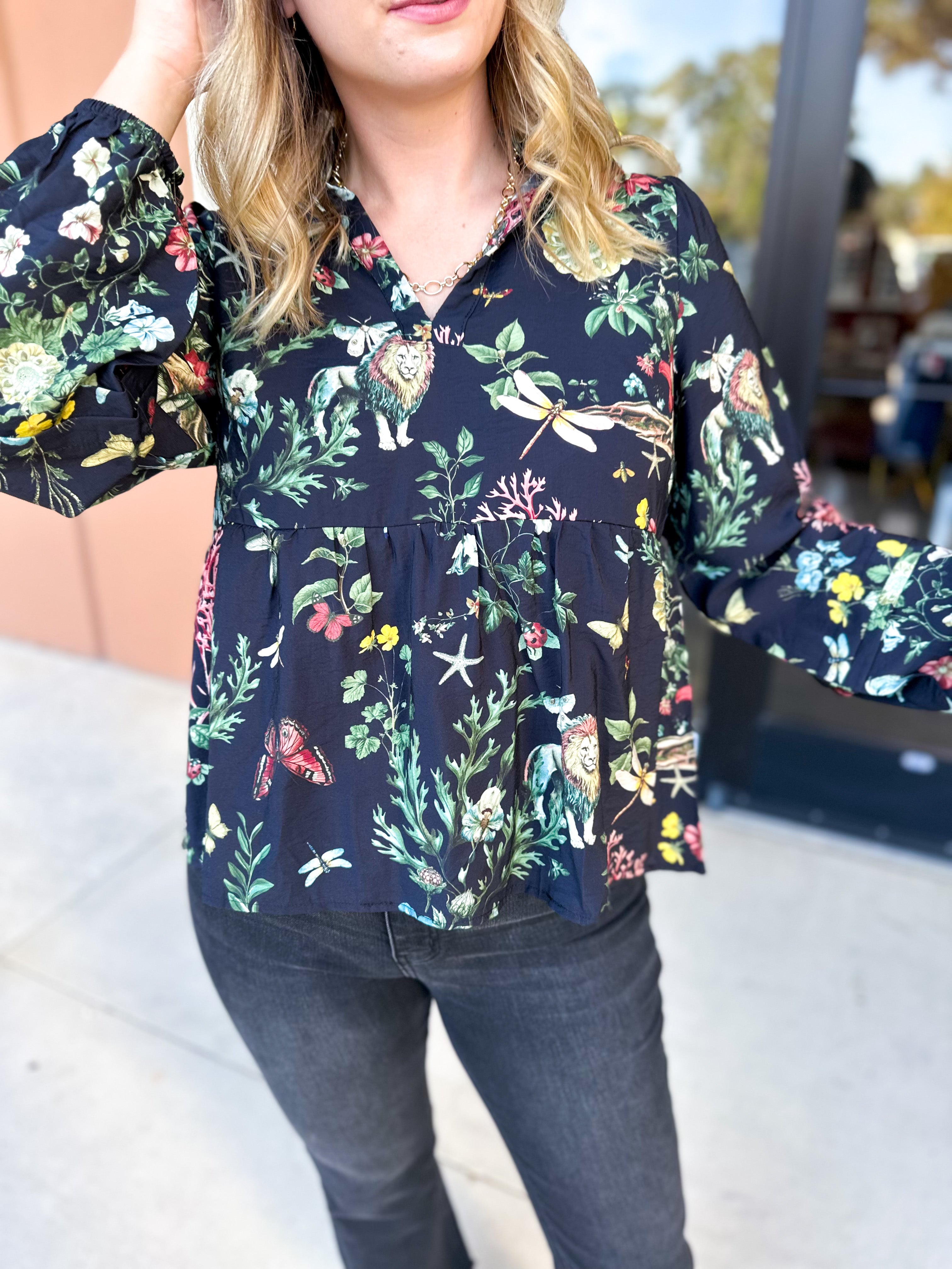 Full of Wonder Blouse-200 Fashion Blouses-FATE-July & June Women's Fashion Boutique Located in San Antonio, Texas