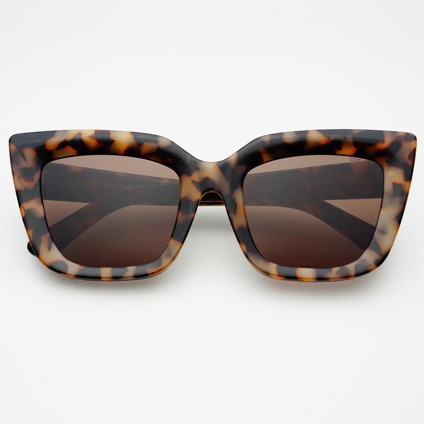 FREYRS - Portofino Acetate Oversized Cat Eye Sunglasses - Milky Tortoise-130 ACCESSORIES-FREYRS-July & June Women's Fashion Boutique Located in San Antonio, Texas