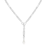 Natalie Wood - Allure Pearl Lariat Necklace in Silver-110 Jewelry & Hair-Natalie Wood-July & June Women's Fashion Boutique Located in San Antonio, Texas