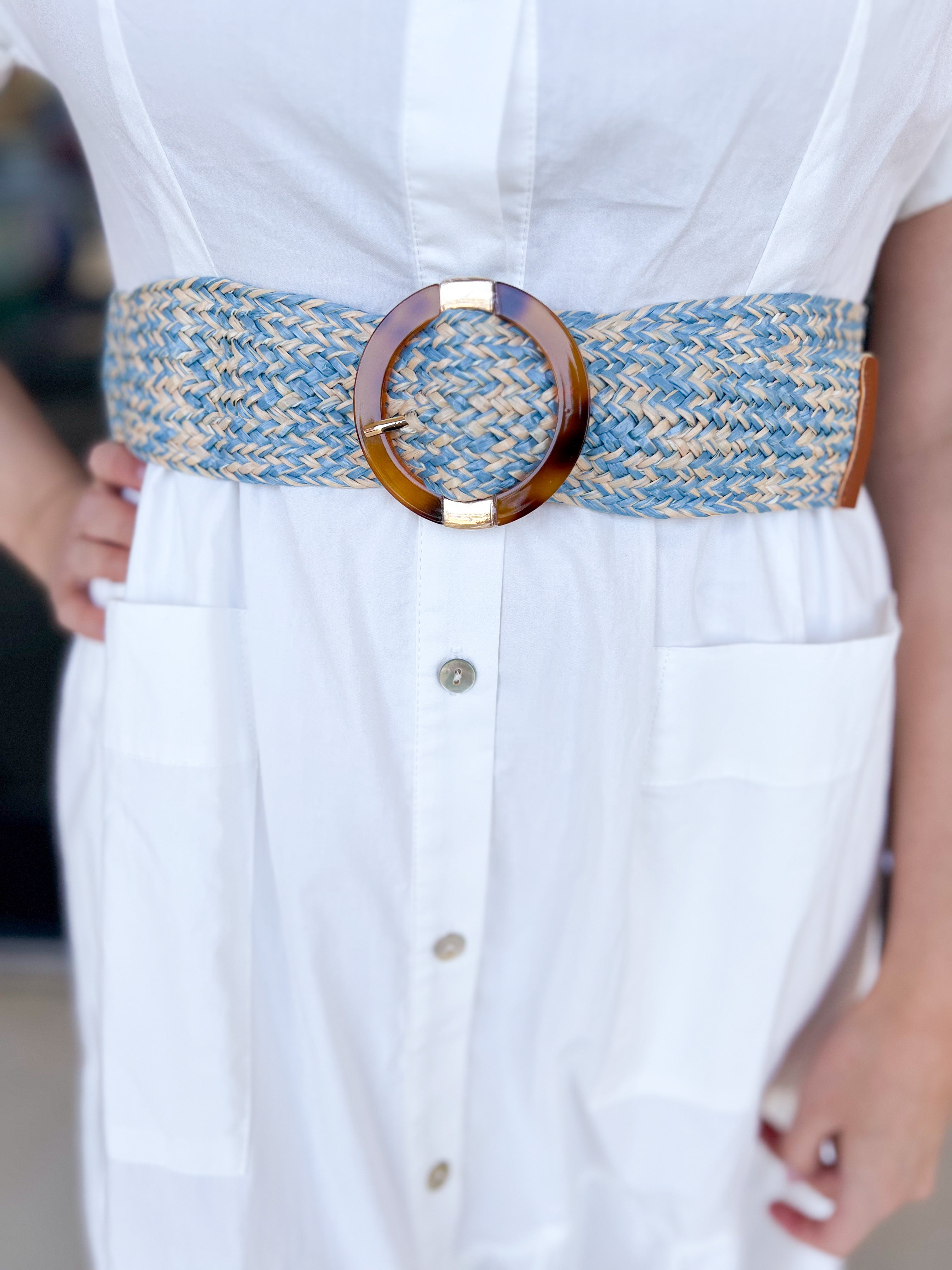 Camille Belt - Blue - 2 Sizes-130 Accessories-SHIRALEAH-July & June Women's Fashion Boutique Located in San Antonio, Texas