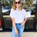 The Selly Blouse - Ivory-200 Fashion Blouses-PINCH-July & June Women's Fashion Boutique Located in San Antonio, Texas