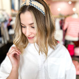 Woven Knotted Headband - Blue-130 ACCESSORIES-SHIRALEAH-July & June Women's Fashion Boutique Located in San Antonio, Texas