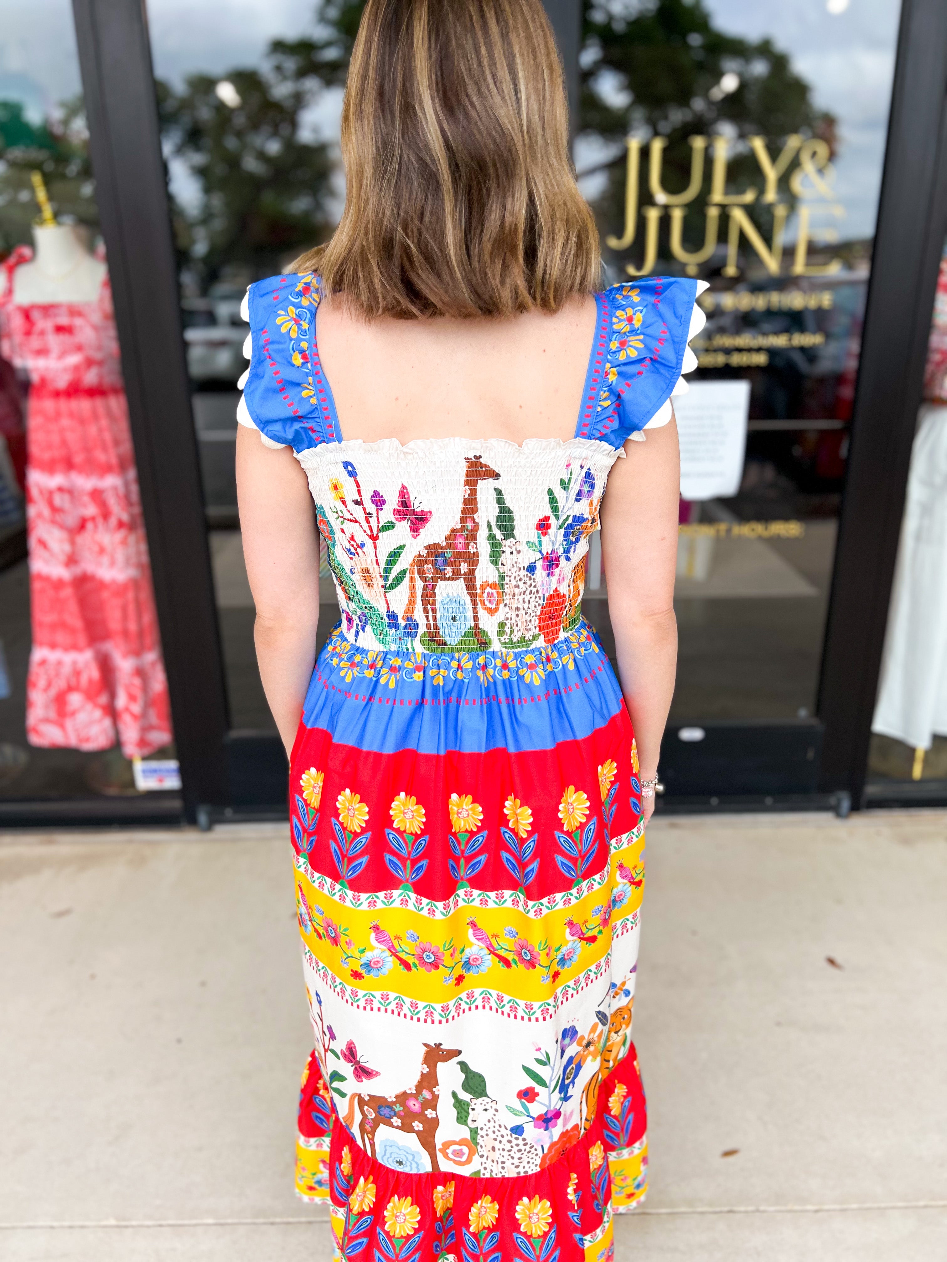THML - Island Soiree Midi Dress-500 Midi-THML-July & June Women's Fashion Boutique Located in San Antonio, Texas