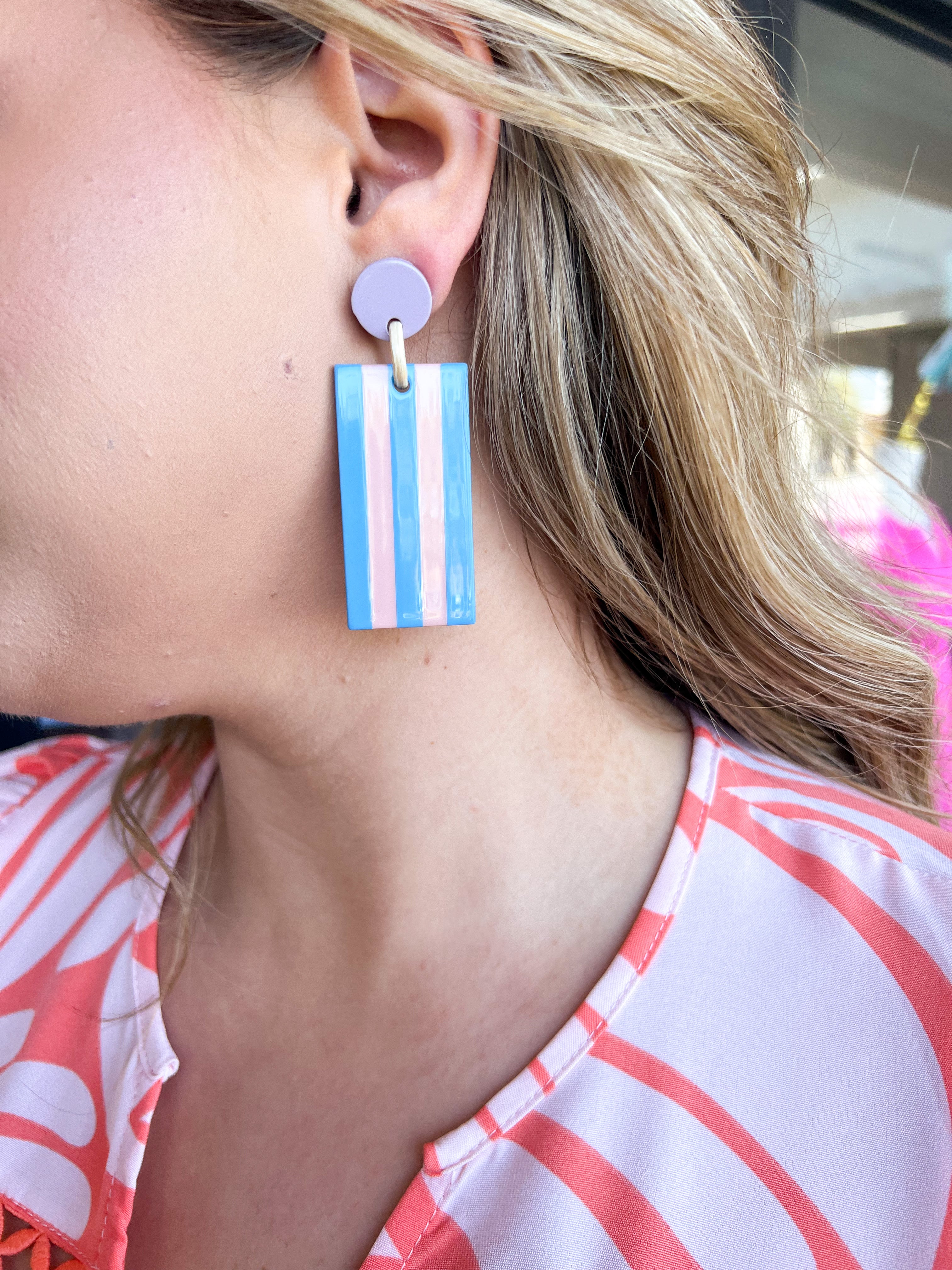 Sunshine Tienda - Blue Tide Cabana Earrings-110 Jewelry & Hair-Sunshine Tienda-July & June Women's Fashion Boutique Located in San Antonio, Texas