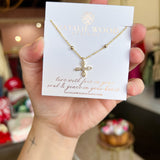 Natalie Wood - Radiant Cross Drop Necklace in Gold-110 Jewelry & Hair-Natalie Wood-July & June Women's Fashion Boutique Located in San Antonio, Texas