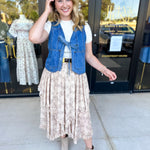 Front Tie Denim Vest-600 Outerwear-LISTICLE-July & June Women's Fashion Boutique Located in San Antonio, Texas