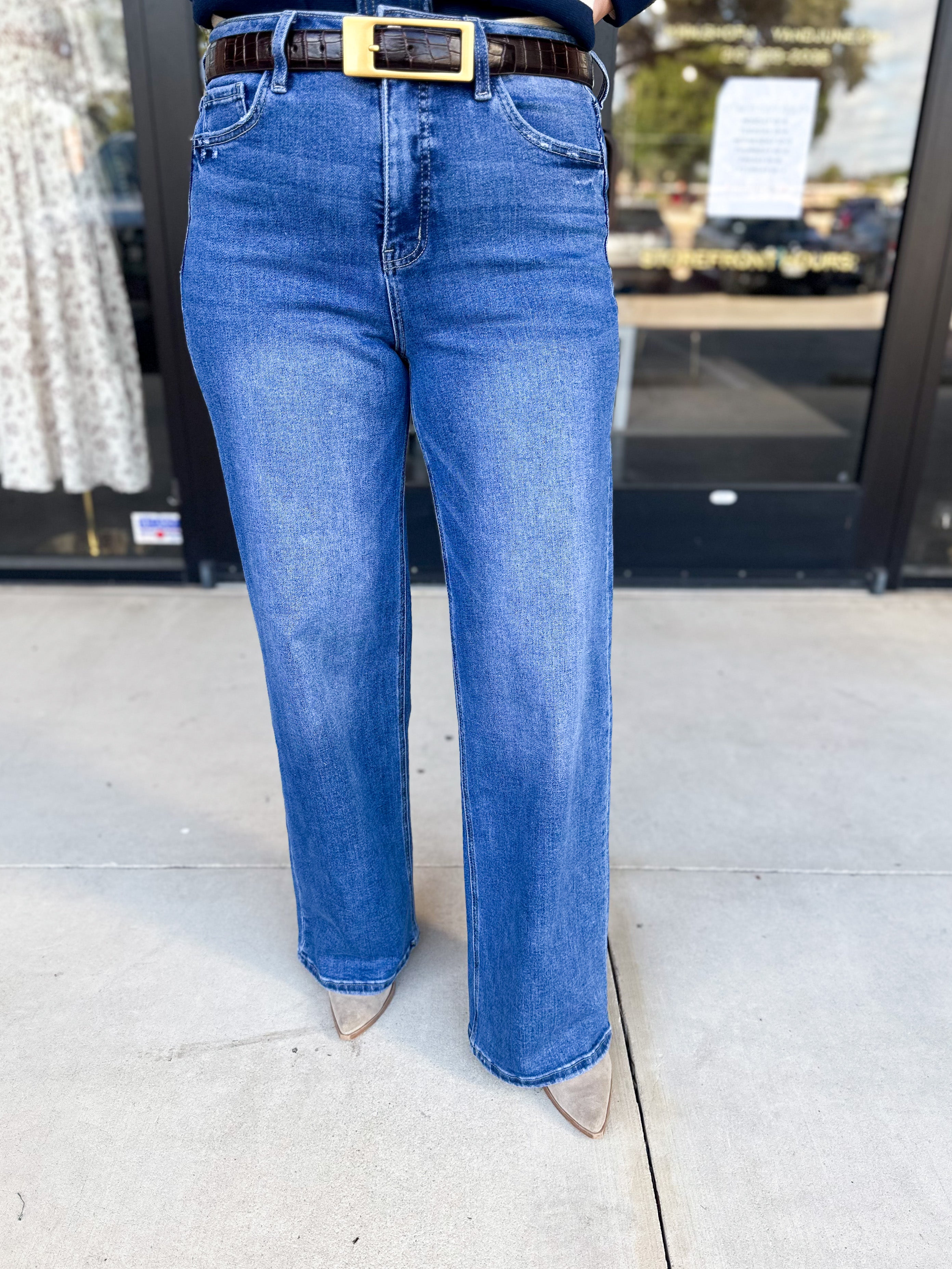 Vervet - High Rise 90s Tummy Control Jeans-400 Pants-VEVERT BY FLYING MONKEY-July & June Women's Fashion Boutique Located in San Antonio, Texas