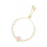 Natalie Wood - Blossom Adjustable Bracelet in Pink Cat's Eye/Gold-110 Jewelry & Hair-Natalie Wood-July & June Women's Fashion Boutique Located in San Antonio, Texas