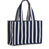 Isla Boxy Tote - Navy-130 ACCESSORIES-SHIRALEAH-July & June Women's Fashion Boutique Located in San Antonio, Texas