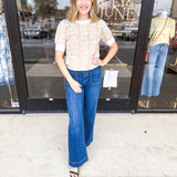 Vervet - High Rise Wide Leg Trouser Jeans-400 Pants-VEVERT BY FLYING MONKEY-July & June Women's Fashion Boutique Located in San Antonio, Texas