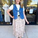 Front Tie Denim Vest-600 Outerwear-LISTICLE-July & June Women's Fashion Boutique Located in San Antonio, Texas