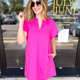 The Melinda Mini Dress - Pink-510 Mini-PINCH-July & June Women's Fashion Boutique Located in San Antonio, Texas