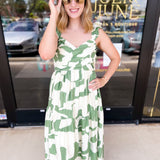 THML - Sage Abstract Midi Dress-500 Midi-THML-July & June Women's Fashion Boutique Located in San Antonio, Texas