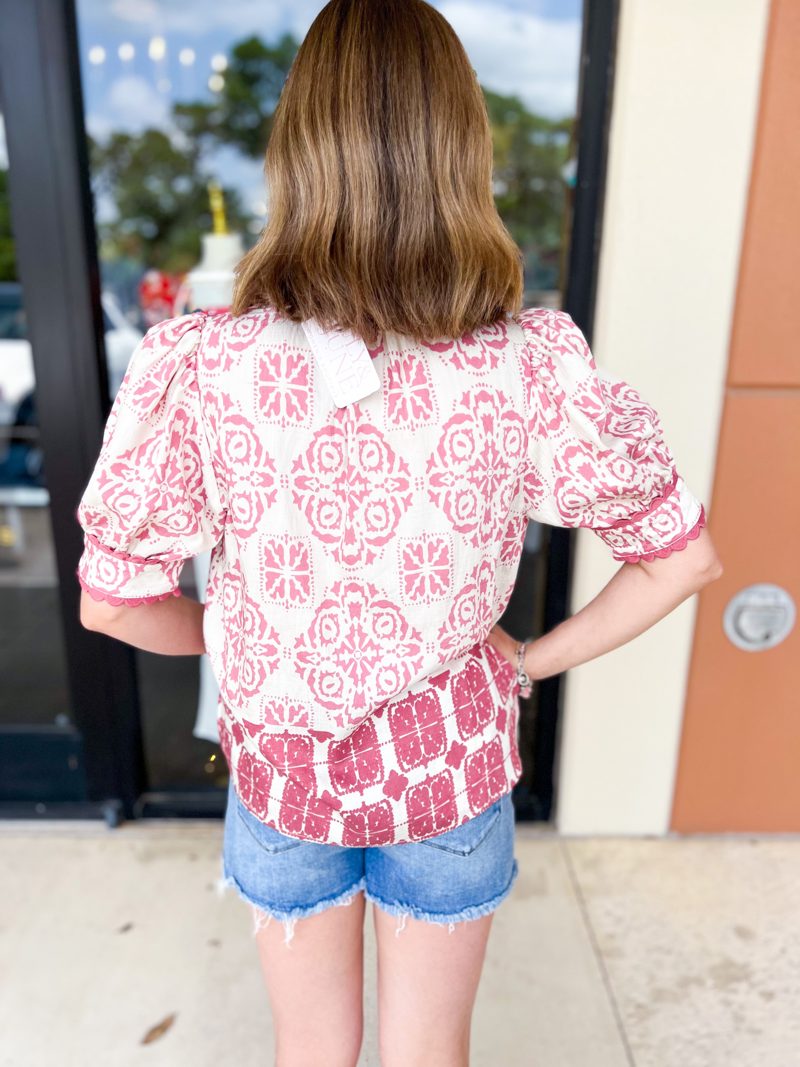 The Kit Blouse-200 Fashion Blouses-ENTRO-July & June Women's Fashion Boutique Located in San Antonio, Texas